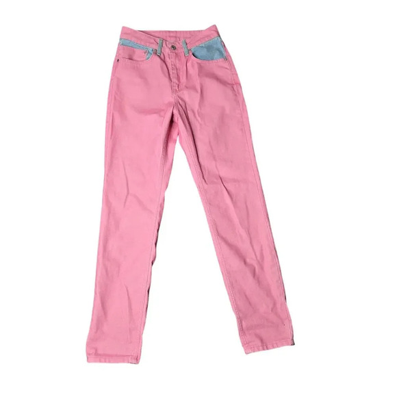 Ragged Priest Dolly Pink Overdyed Mom Jeans Size: 26 - Picture 2 of 7